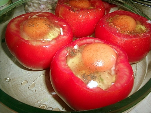 Фаршированные помидоры из духовки